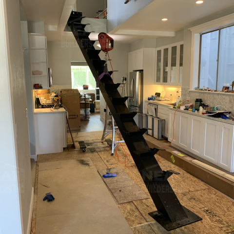 Home Remodeling Stringer Installation